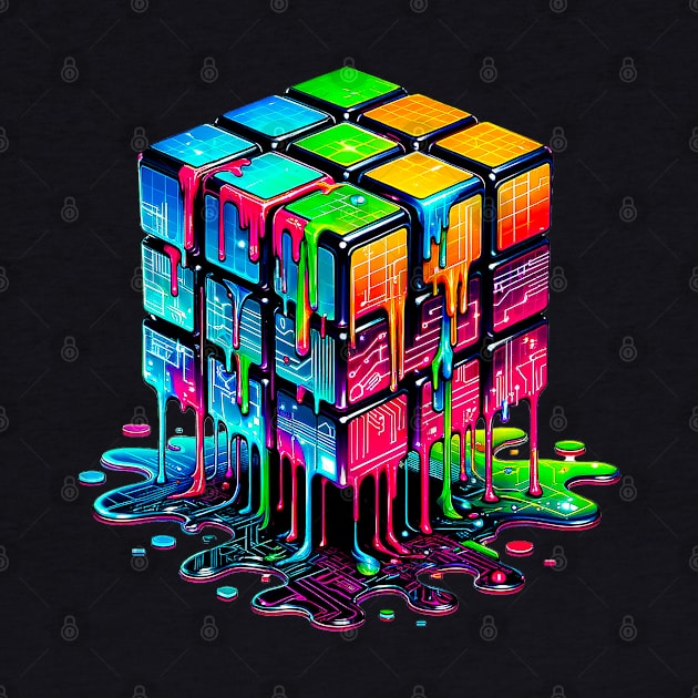 Meltdown Genius, Rubik's Cube by Gold Turtle Lina